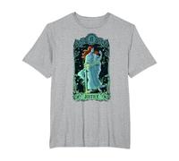 Tarjeta de Tarot de Justicia Diseño de Arcanos Major Camiseta, Hombre Tallas Grandes, Gris Jaspeado, 6X Alto