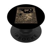 Tarjeta de Tarot de la constelación de Rana Cottagecore Oculto PopSockets PopGrip Adhesivo