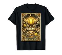 Tarjeta de Tarot de sóftbol Vintage místico Deportivo Bate mágico Camiseta