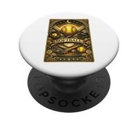 Tarjeta de Tarot de sóftbol Vintage místico Deportivo Bate mágico PopSockets PopGrip Adhesivo