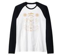 Tarjeta de Tarot de Triple Luna Diosa Hecate Wiccan Pagan Witch Camiseta Manga Raglan
