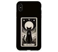 Tarjeta de Tarot Diablo Negro Gato Medieval Vintage Horror Carcasa para iPhone XS MAX