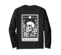 Tarjeta de Tarot Divertida de The Broken Jaw Survivor Witchy Moon Manga Larga