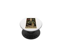 Tarjeta de Tarot Esqueleto de Comida Japonesa para Amantes del Sushi PopSockets PopGrip Adhesivo