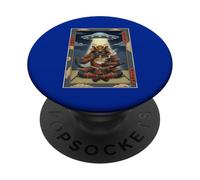 Tarjeta de Tarot Gato Anime Japonés PopSockets PopGrip Adhesivo