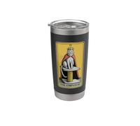 Tarjeta de Tarot Gato El Emperador Gato Rascador Poste Árbol Gato Vaso térmico de acero inoxidable de doble pared