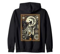 Tarjeta de Tarot místico de Bruja de la Naturaleza pagana para buscador mágico Sudadera con Capucha