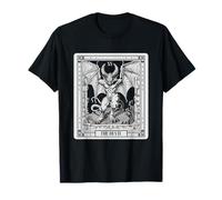Tarjeta de Tarot Oculta de Bruja gótica Baphomet Halloween Camiseta