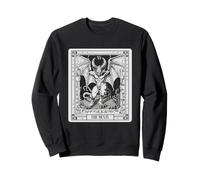 Tarjeta de Tarot Oculta de Bruja gótica Baphomet Halloween Sudadera