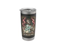 Tarjeta de tarot para amantes de las mascotas con diseño de esqueleto de My Kids Have Vaso térmico de acero inoxidable de doble pared
