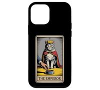 Tarjeta de tarot para gatos El emperador para gatos, tazón de comida para amantes del gato divertido gato Carcasa para iPhone 12 mini