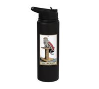 Tarjeta de Tarot para gatos Hiss Majesty Cat Rascando Post Árbol Gato Stainless Steel Insulated Water Bottle
