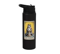 Tarjeta de Tarot para gatos Hiss Majesty Cat Rascando Post Árbol Gato Stainless Steel Insulated Water Bottle