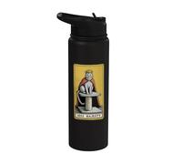 Tarjeta de Tarot para gatos Hiss Majesty Cat Rascando Post Árbol Gato Stainless Steel Insulated Water Bottle