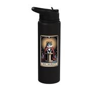 Tarjeta de Tarot para gatos Hiss Majesty Cat Rascando Post Árbol Gato Stainless Steel Insulated Water Bottle