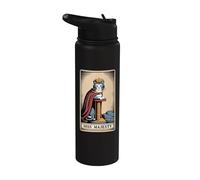 Tarjeta de Tarot para gatos Hiss Majesty Cat Rascando Post Árbol Gato Stainless Steel Insulated Water Bottle