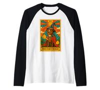 Tarjeta de Tarot Pitbull Camiseta Manga Raglan
