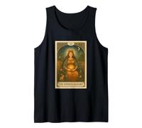 Tarjeta de tarot retro con anuncio de embarazo para baby showers nueva mamá Camiseta sin Mangas