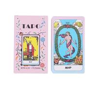 Tarjeta de tarot, tarjetas de orientación espiritual, juego de tarot de adivinación, diseño compacto y fácil de viajar, fabricado con precisión, 4.13 x 2.44 x 1.1 pulgadas, para fiestas, reuniones o