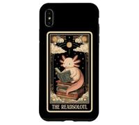 Tarjeta de Tarot The Readsolotl Axolotl Bookworm Book Reader Carcasa para iPhone XS MAX