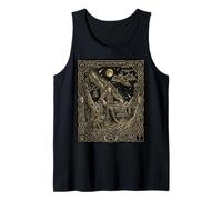 Tarjeta de Tarot Vampiro Constelación Gótico Camiseta sin Mangas