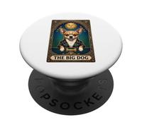 Tarjeta de Tarot Vintage de Boss Chihuahua Big-Dog-Energy, Regalo Divertido PopSockets PopGrip Adhesivo