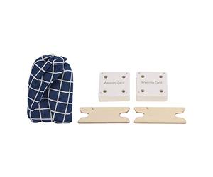 Tarjeta de Telar Flexible, Tarjeta de Tejido de 30 Piezas con 2 Lanzaderas de Madera, Tableta de Bricolaje, Tarjeta de Tejido Hecha a Mano para Suministros de Tejido de Telar