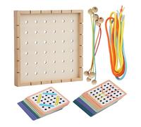 Tarjeta De Tracción De De Cuerda Divertida - Tarjetas De Juego De Madera, Juego De Aprendizaje De Motor | 40 Modelos Coloridos Con Una Función De Juego Thread 6 Cables Para El Desarrollo De