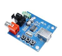 Tarjeta decodificadora de Tarjeta de Sonido PCM2704 USB DAC a S/PDIF, Salida de 3,5mm, Salida analógica de 2 Canales F/PC