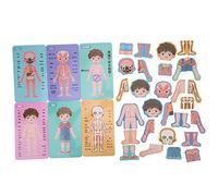 Tarjeta del conocimiento del cuerpo, juguete educativo humano del juego que aprende tableros educativos del rompecabezas para los niños(Rompecabezas de estructura corporal de niño)