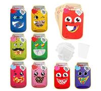 Tarjeta Del De San Valentin,Papel de Regalo con Caritas Bonitas de San Valentín - Juego de 50 Tarjetas de Felicitación para la Escuela - Para Niños y Niñas, Escuela, Fiesta de Cumpleaños y Vacaciones