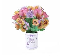 Tarjeta Del Dia de La Madre, Tarjeta de Felicitación Pop-Up 3D, Tarjeta de Felicitación Floral, Tarjeta Del Día de San Valentín Cumpleaños Regalo para Mamá Esposa Novia,A