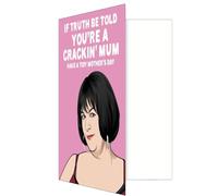 Tarjeta Del Día De Las Madres - Tarjeta De Felicitación De Cumpleaños Divertida | Decoración Del Hogar De Vacaciones, Honestamente, Eres Una Gran Mamá, Para Cumpleaños, Suministros De Bendición De Pap