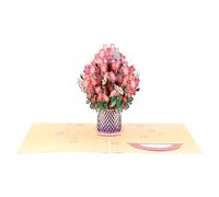 Tarjeta Del Día De San Valentín: Tarjeta Emergente Con Ramo De Flores Ďe Cerezo En 3D | Tarjetas Đe Felicitación Emergentes Love 3D, Perfectas Para Cumpleaños, Graduaciones, Saludos, Agradecimientos Y