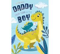 Tarjeta del día del padre, con texto en inglés "To The Best Daddy From Boy", 22,86 x 15,24 cm Piccadilly Greetings