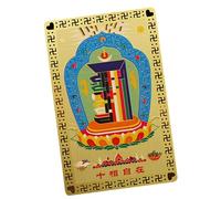 Tarjeta del Dios Chino de la Riqueza, Tarjeta Dorada del Dios de la Riqueza,Tarjeta china del Feng Shui del dios de la riqueza | Tarjeta decorativa para billetera, amuleto de la suerte, simboliza riqu