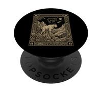 Tarjeta del Tarot de la Constelación de Cabra Montaña de América PopSockets PopGrip Adhesivo