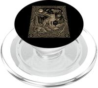 Tarjeta del Tarot de la constelación del Lobo Celestial místico PopSockets PopGrip para MagSafe