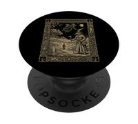 Tarjeta del Tarot de la Constelación Doctor de la Plaga Oculto Gótico PopSockets PopGrip Adhesivo
