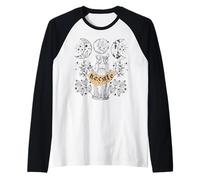 Tarjeta del Tarot de la Diosa de la Luna Triple Hécate Wicca Bruja pagana Camiseta Manga Raglan