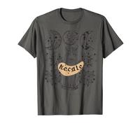 Tarjeta del Tarot de la Diosa Hecate de la Triple Luna Bruja Pagana Wicca Camiseta