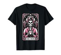 Tarjeta del tarot de la mamá esqueleto café mamá feliz día de la madre Camiseta