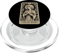 Tarjeta del Tarot de la Virgen María - Fe Cristiana Vintage PopSockets PopGrip para MagSafe