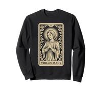 Tarjeta del Tarot de la Virgen María - Fe Cristiana Vintage Sudadera