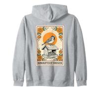 Tarjeta del Tarot de observación de Aves en bancarrota por Semillas de pájaros Sudadera con Capucha