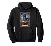Tarjeta del Tarot del Amante de los Libros Fantasía Dragón Sudadera con Capucha