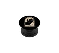 Tarjeta del Tarot del Gato Brujo PopSockets PopGrip Adhesivo