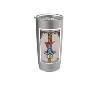 Tarjeta del tarot del hombre ahorcado Vaso térmico de acero inoxidable de doble pared