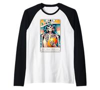 Tarjeta del tarot del partido del divorcio romper la noche de las niñas deja que el hombre mango Camiseta Manga Raglan