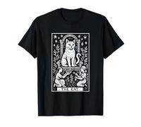 Tarjeta del Tarot místico para Amantes de los Gatos, diseño mágico Camiseta